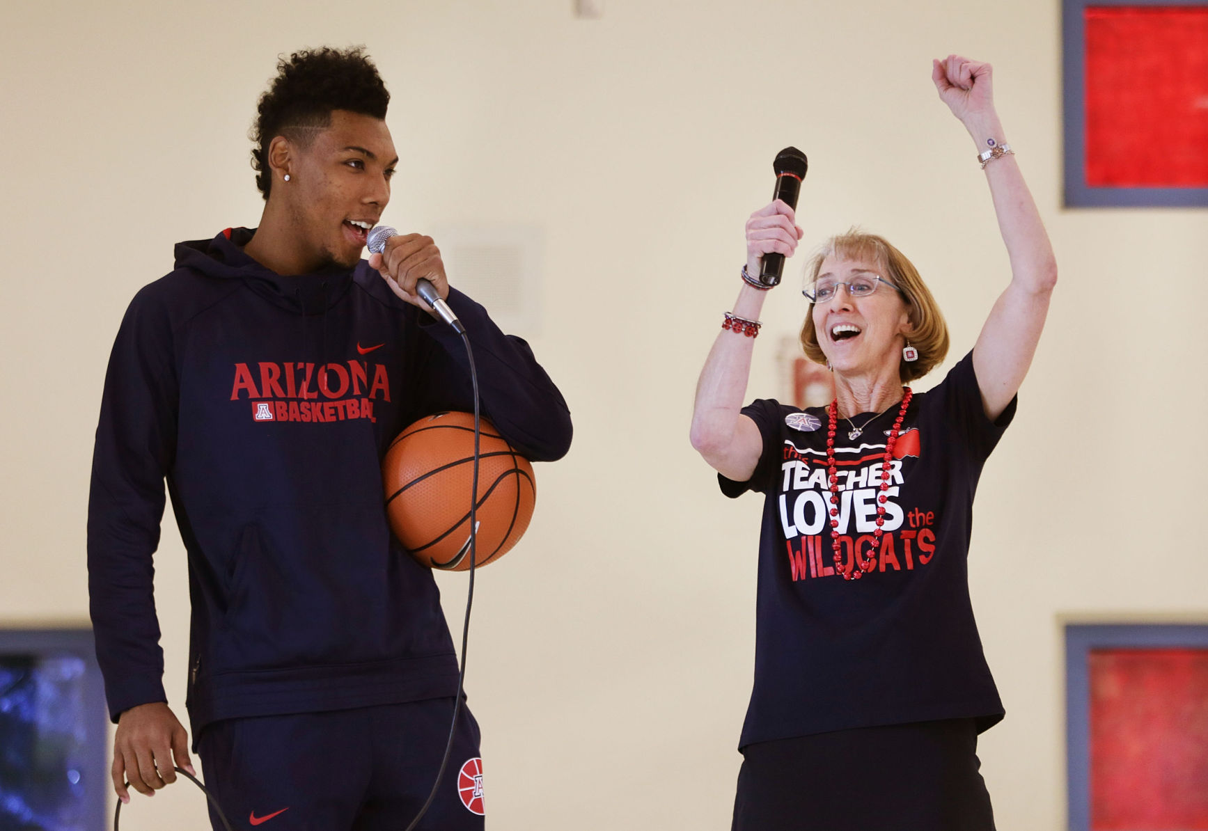 Allonzo Trier visits Davidson Elementary